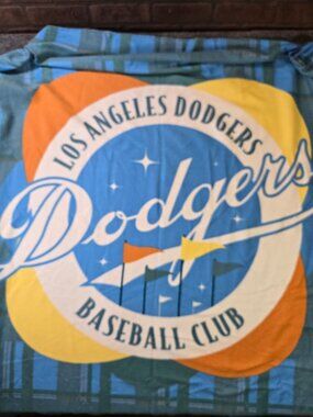 Share Vintage LA Dodgers Fleece Throw Blanket Stadium Giveaway 60x50 **Read Desc